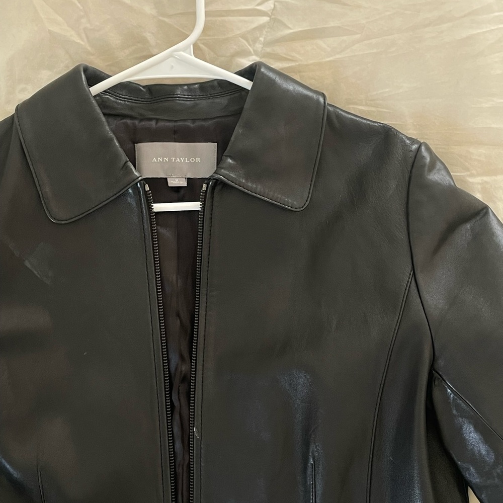 ANN TAYLOR leather jacket